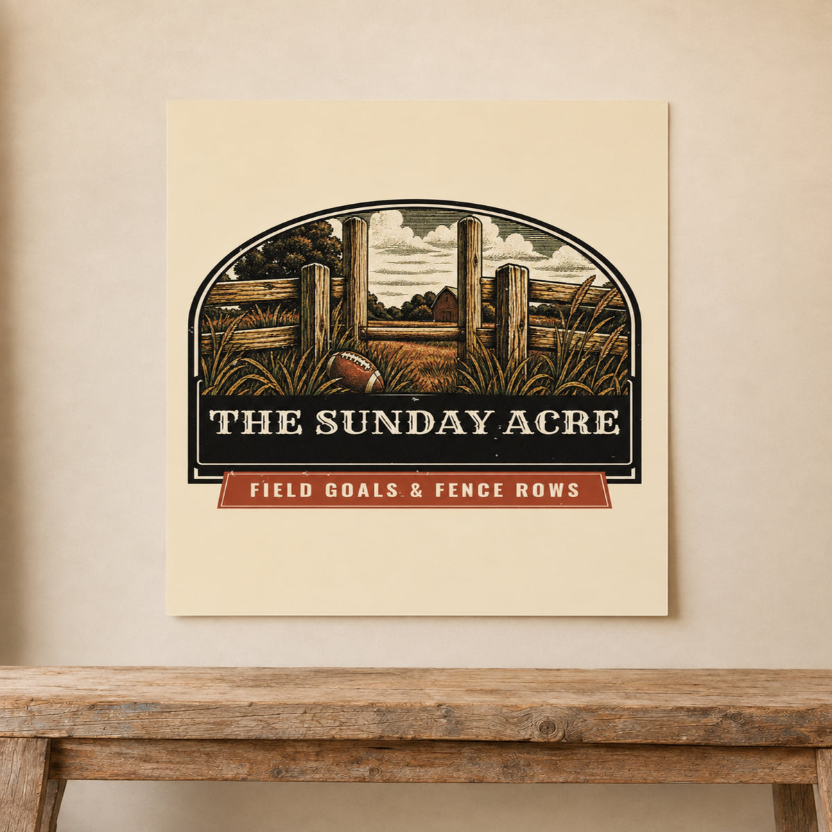 mockup: Field Goals & Fence Rows — Matte Poster