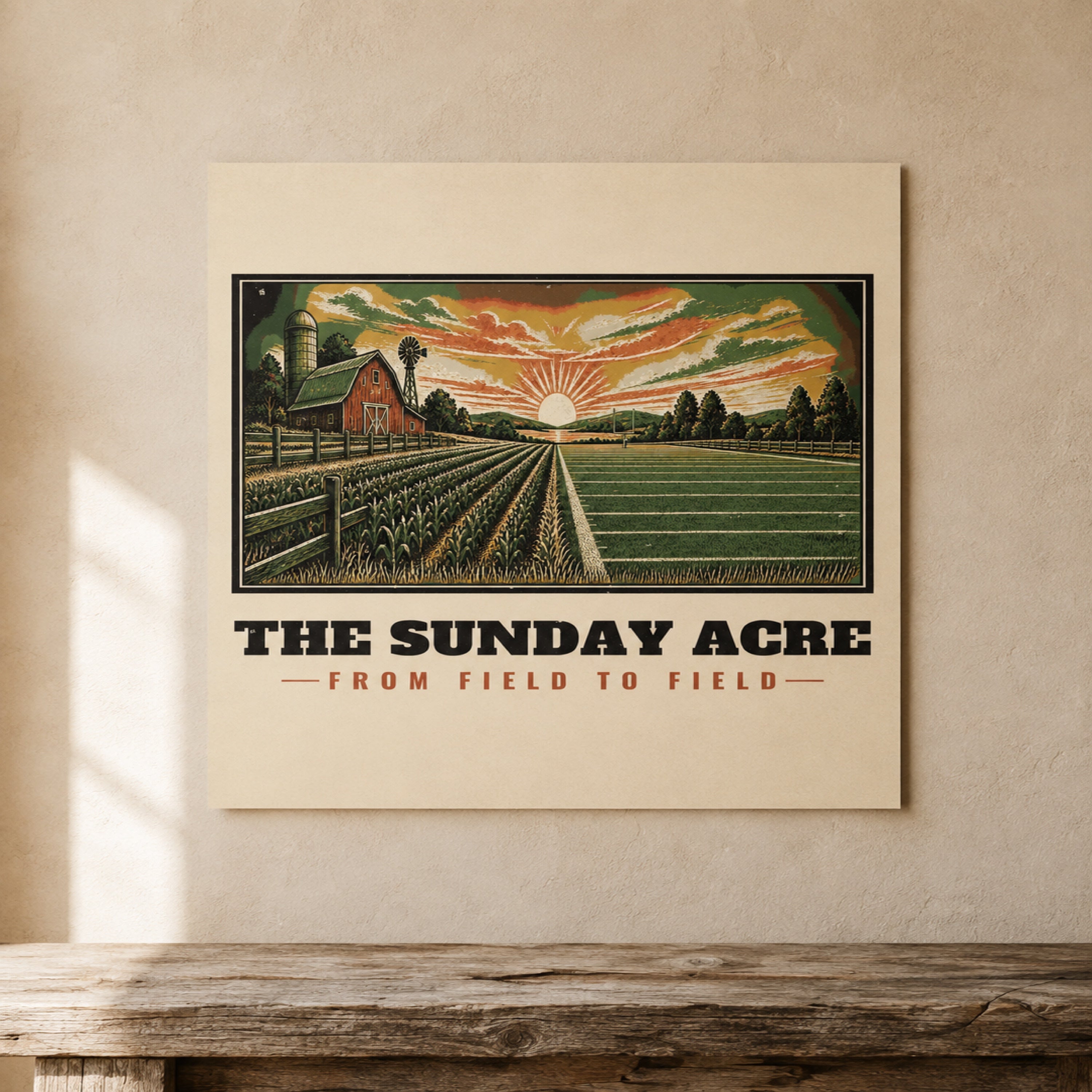 mockup: From Field to Field — Matte Poster