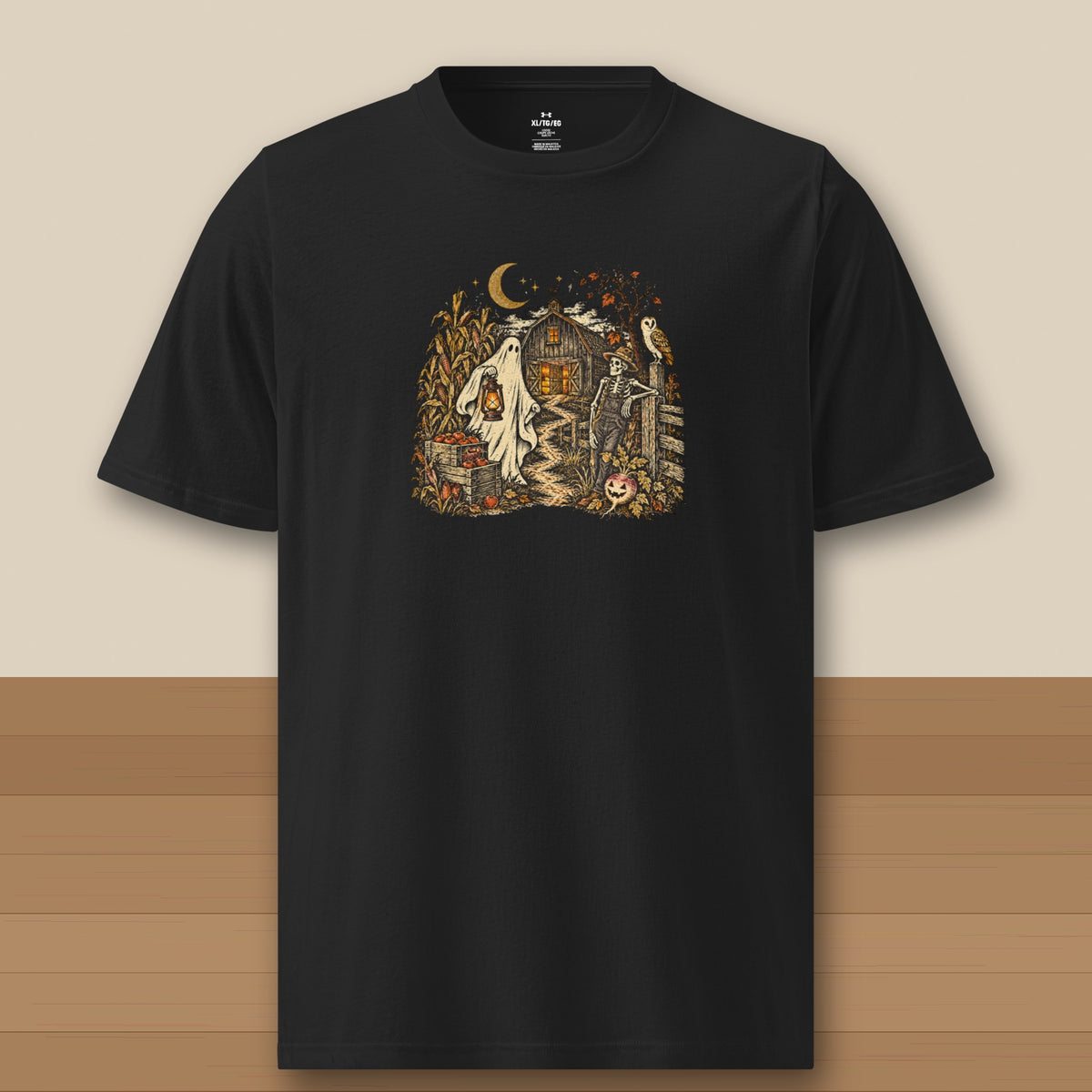 Under Armour Tee · Black · front · All Hollow's Eve After Hours on the Acre athletic tee in black