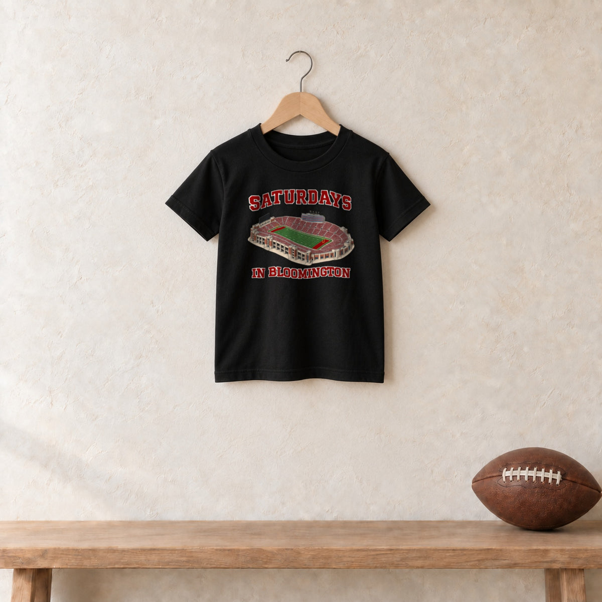 Color Black, Saturdays in Bloomington Youth Classic Tee in black