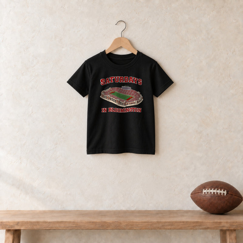 Color Black, Saturdays in Bloomington Youth Classic Tee in black