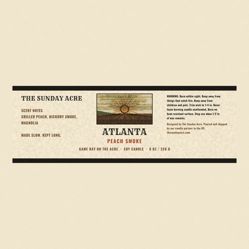 interim: Atlanta — Peach Smoke — 9 oz Soy Candle