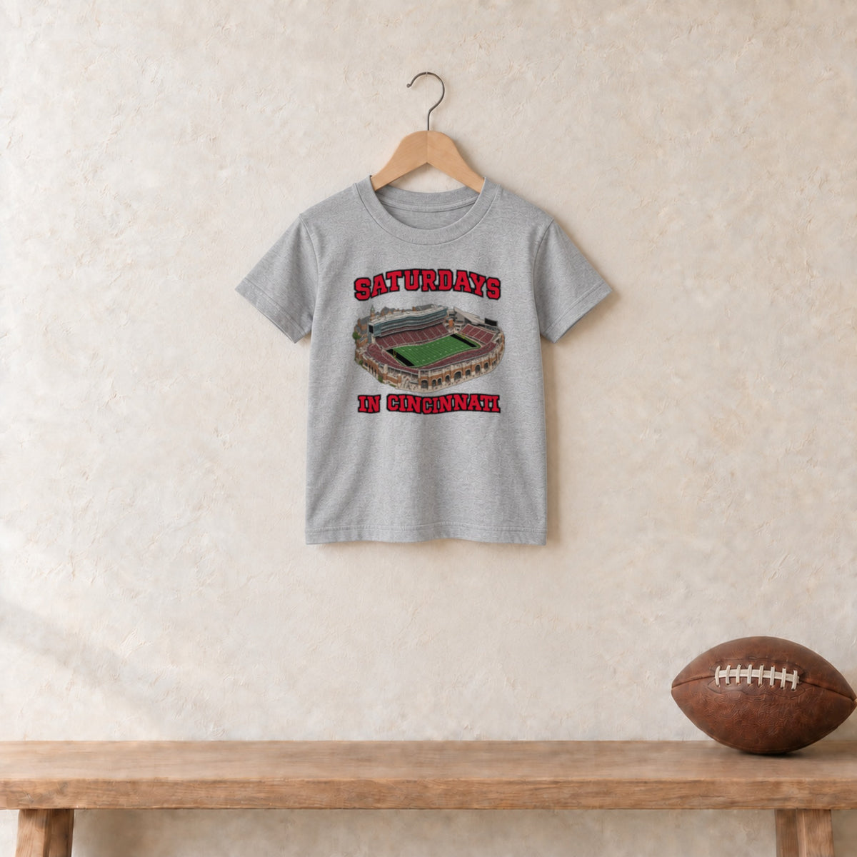 Color Sport Grey, Saturdays in Cincinnati Youth Classic Tee in sport grey
