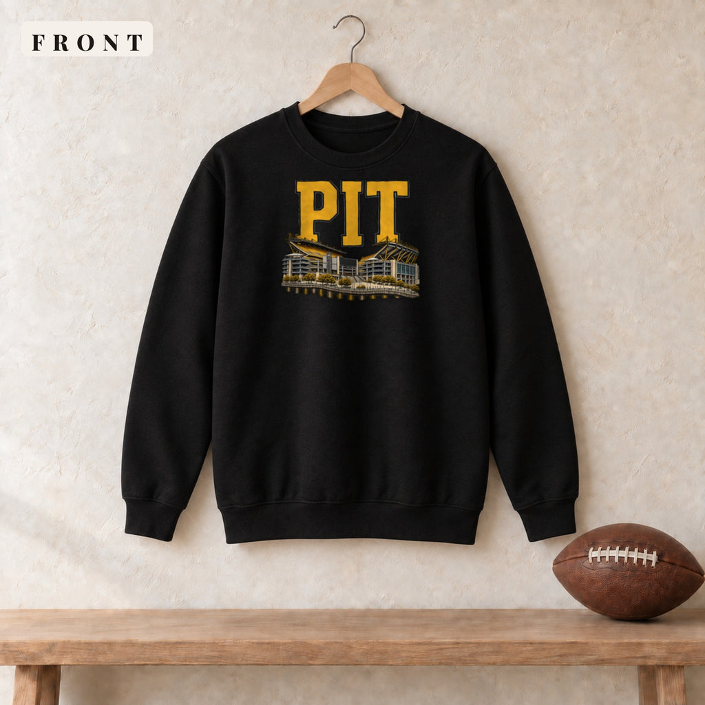 Crewneck · Black · front · Pittsburgh Home Field Advantage crewneck in black