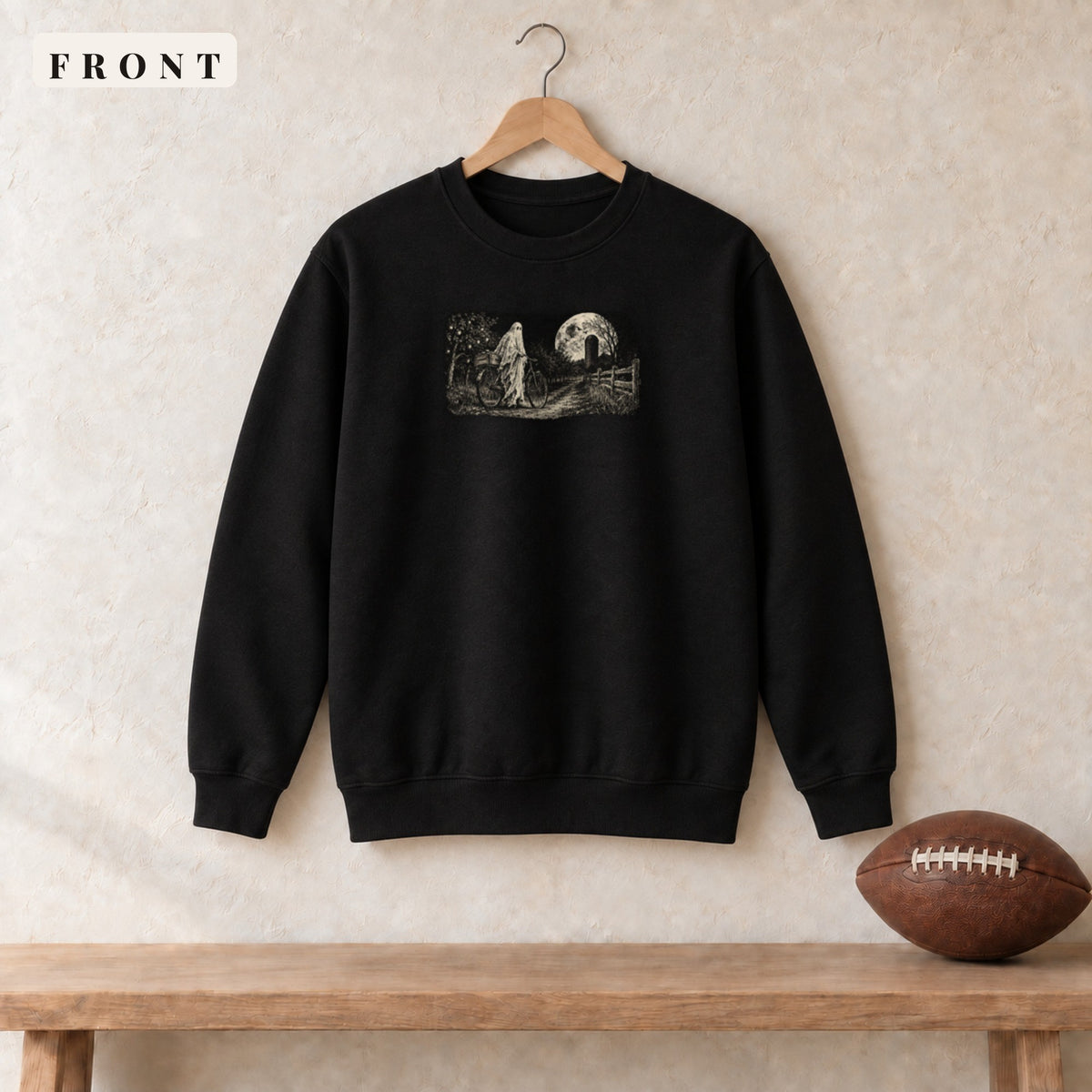 Crewneck · Black · front · All Hollow's Eve Last Ride Home crewneck in black