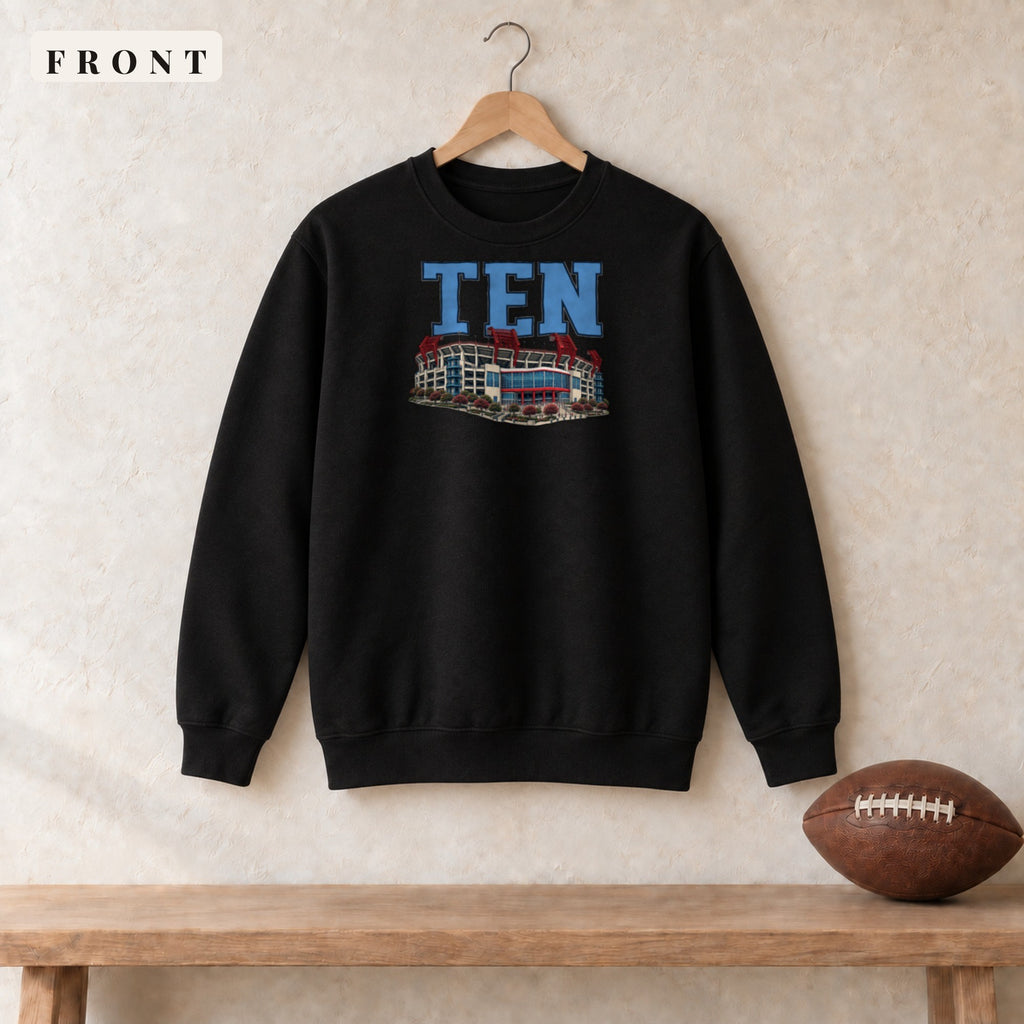 Crewneck · Black · front · Tennessee Home Field Advantage crewneck in black
