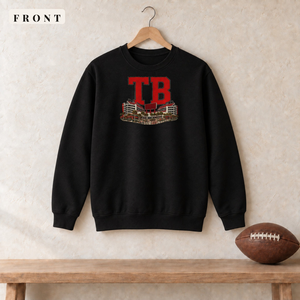 Crewneck · Black · front · Tampa Bay Home Field Advantage crewneck in black