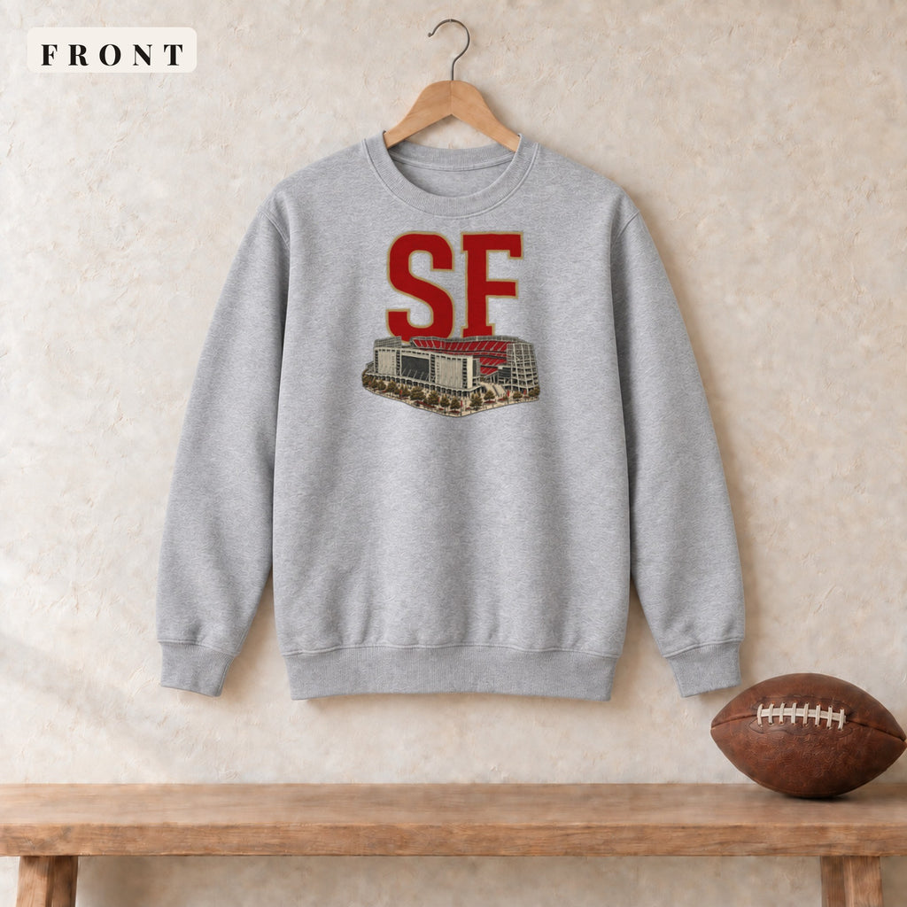 Crewneck · Sport Grey · front · San Francisco Home Field Advantage crewneck in sport grey