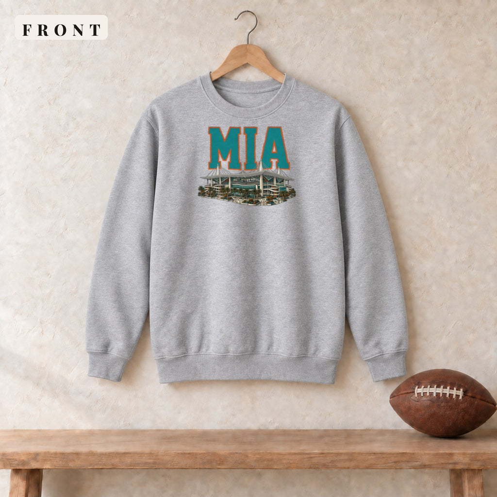Crewneck · Sport Grey · front · Miami Home Field Advantage crewneck in sport grey