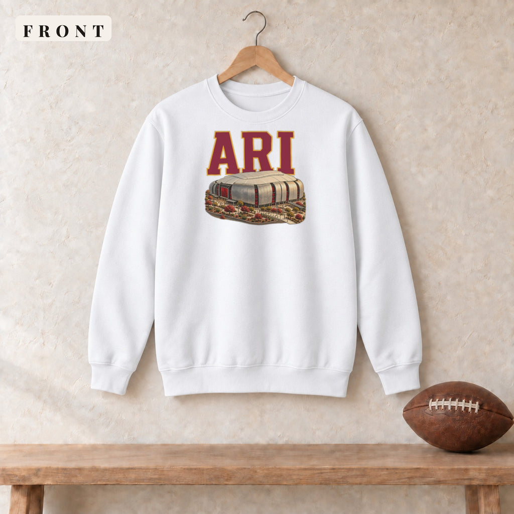 Crewneck · White · front · Arizona Home Field Advantage crewneck in white