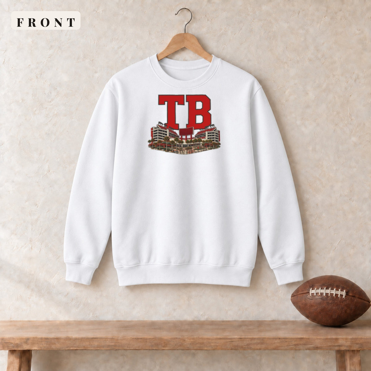 Crewneck · White · front · Tampa Bay Home Field Advantage crewneck in white