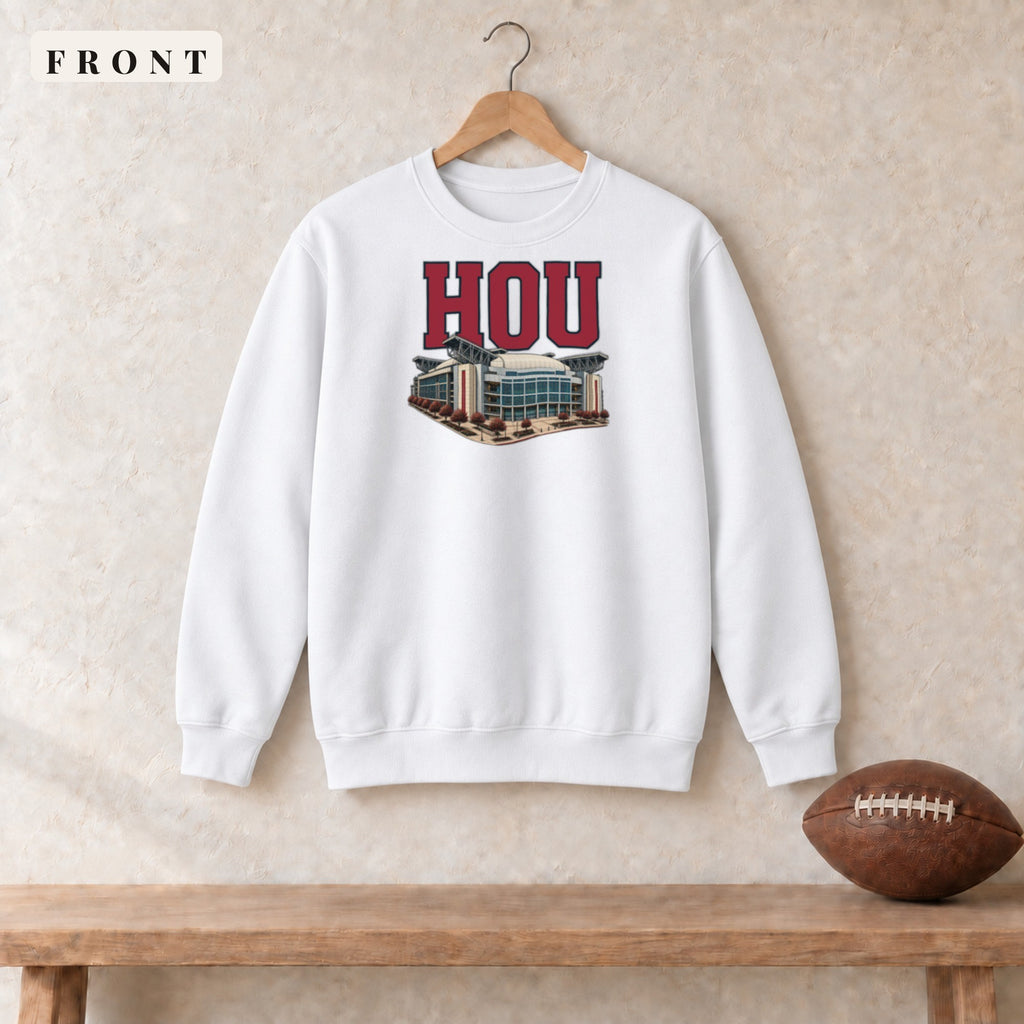 Crewneck · White · front · Houston Home Field Advantage crewneck in white