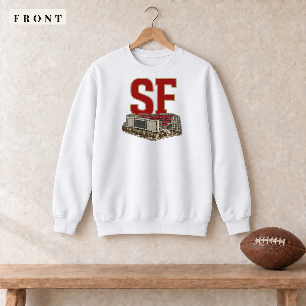 Crewneck · White · front · San Francisco Home Field Advantage crewneck in white