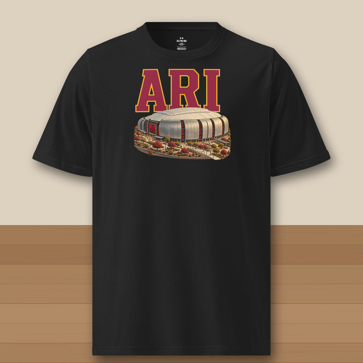 Under Armour Tee · Black · front · Arizona Home Field Advantage Under Armour tee in black