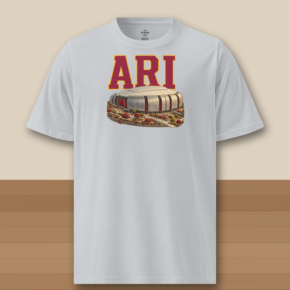 Under Armour Tee · Grey · front · Arizona Home Field Advantage Under Armour tee in grey