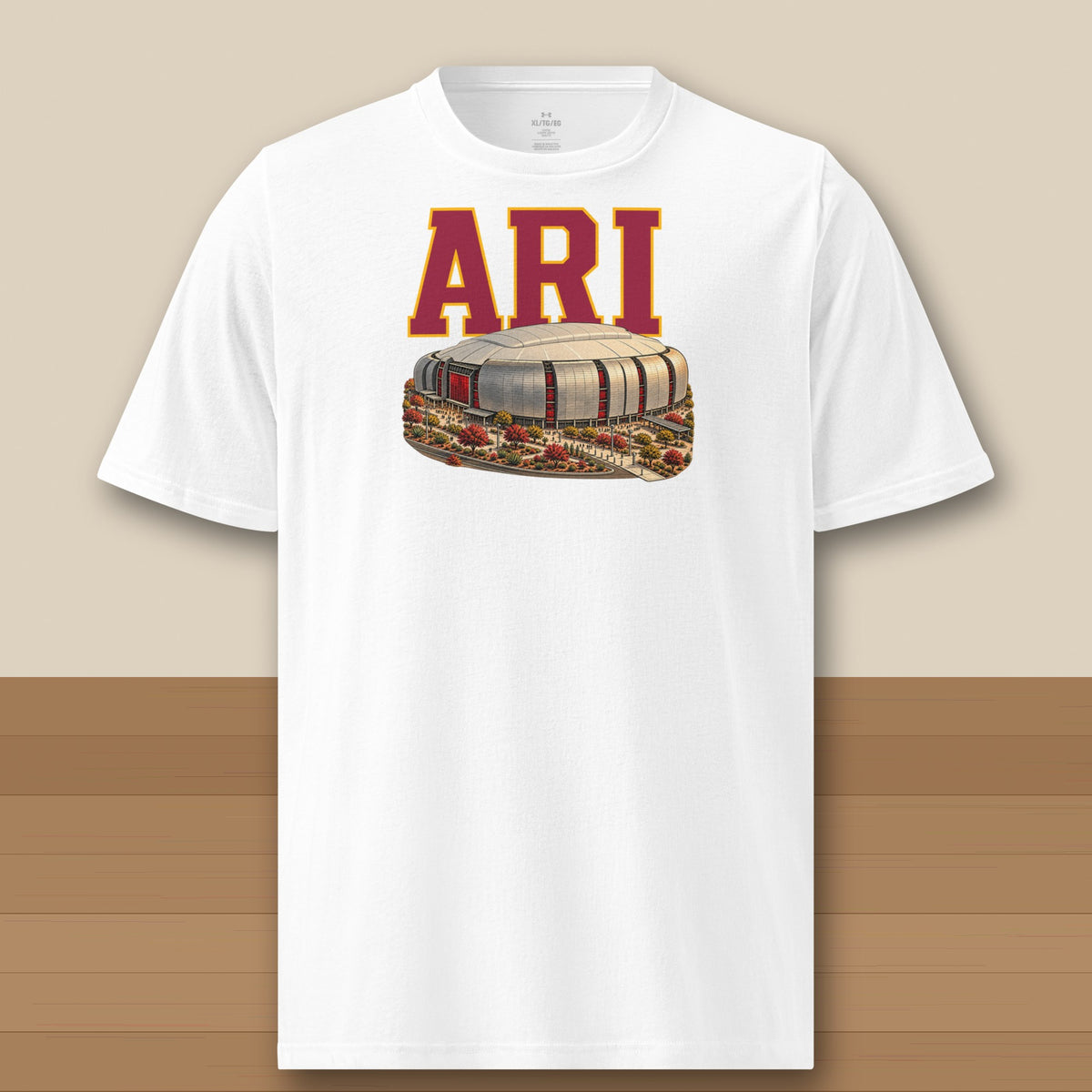 Under Armour Tee · White · front · Arizona Home Field Advantage Under Armour tee in white