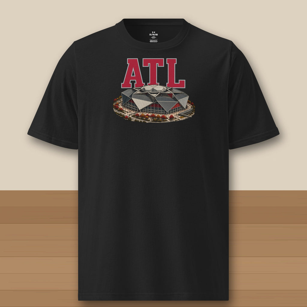 Under Armour Tee · Black · front · Atlanta Home Field Advantage Under Armour tee in black