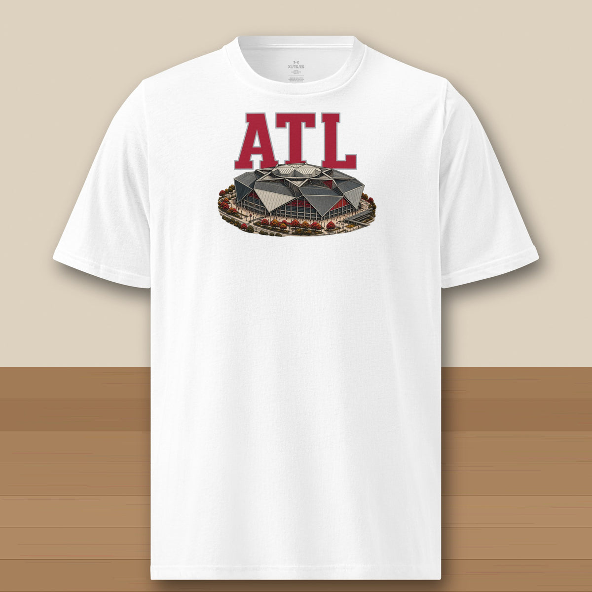 Under Armour Tee · White · front · Atlanta Home Field Advantage Under Armour tee in white