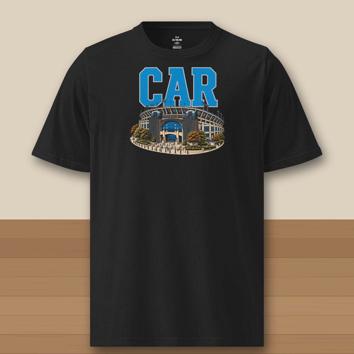 Under Armour Tee · Black · front · Carolina Home Field Advantage Under Armour tee in black