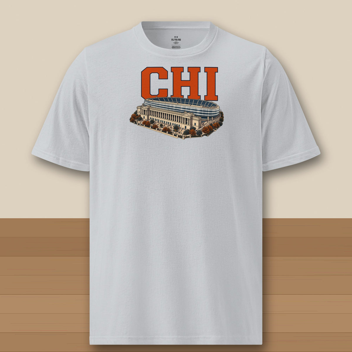Under Armour Tee · Grey · front · Chicago Home Field Advantage Under Armour tee in grey