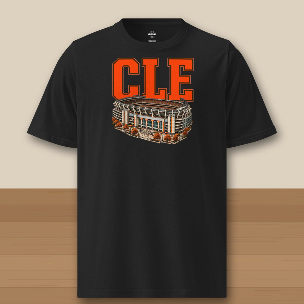 Under Armour Tee · Black · front · Cleveland Home Field Advantage Under Armour tee in black
