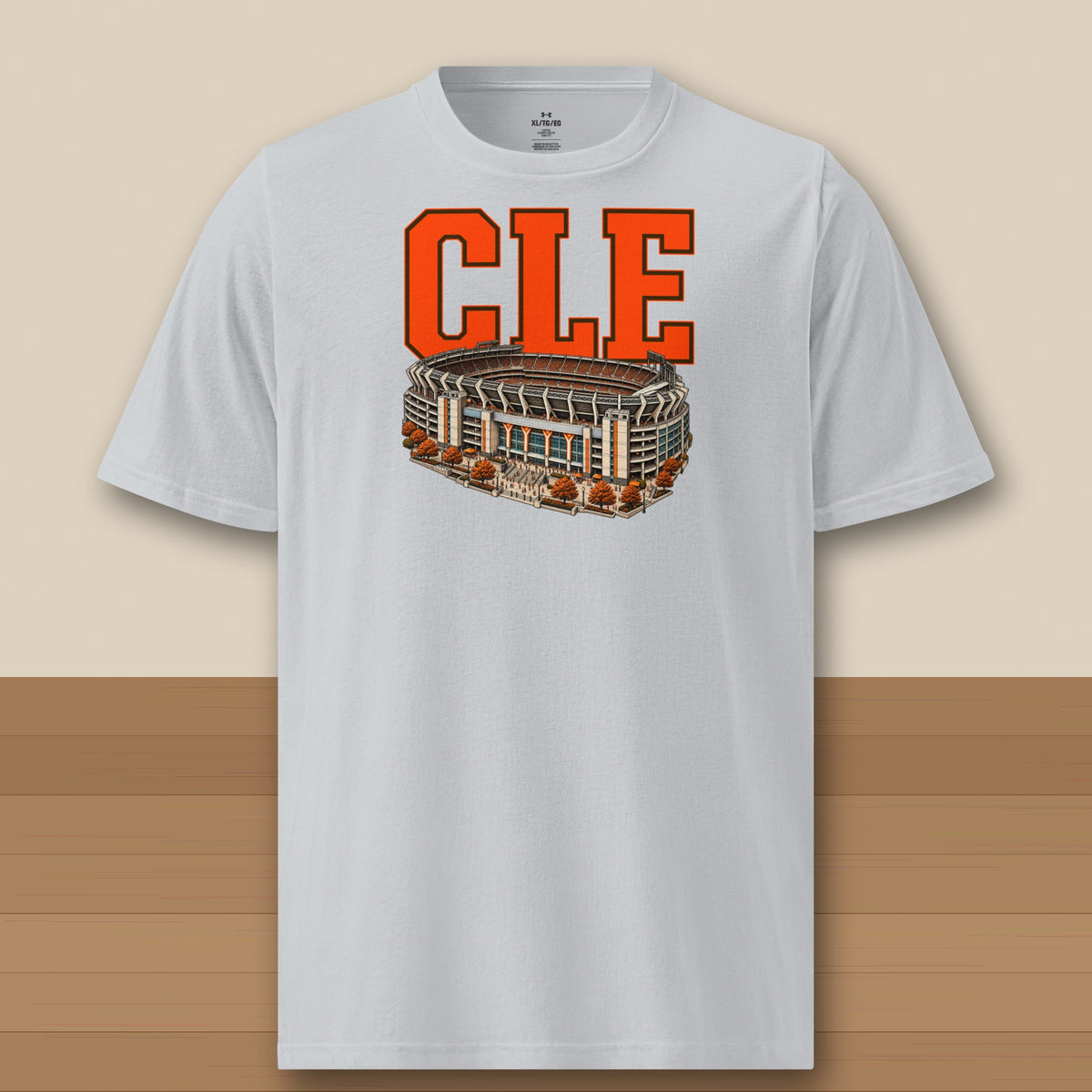 Under Armour Tee · Grey · front · Cleveland Home Field Advantage Under Armour tee in grey