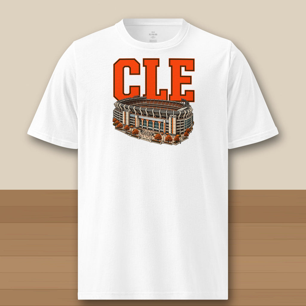 Under Armour Tee · White · front · Cleveland Home Field Advantage Under Armour tee in white