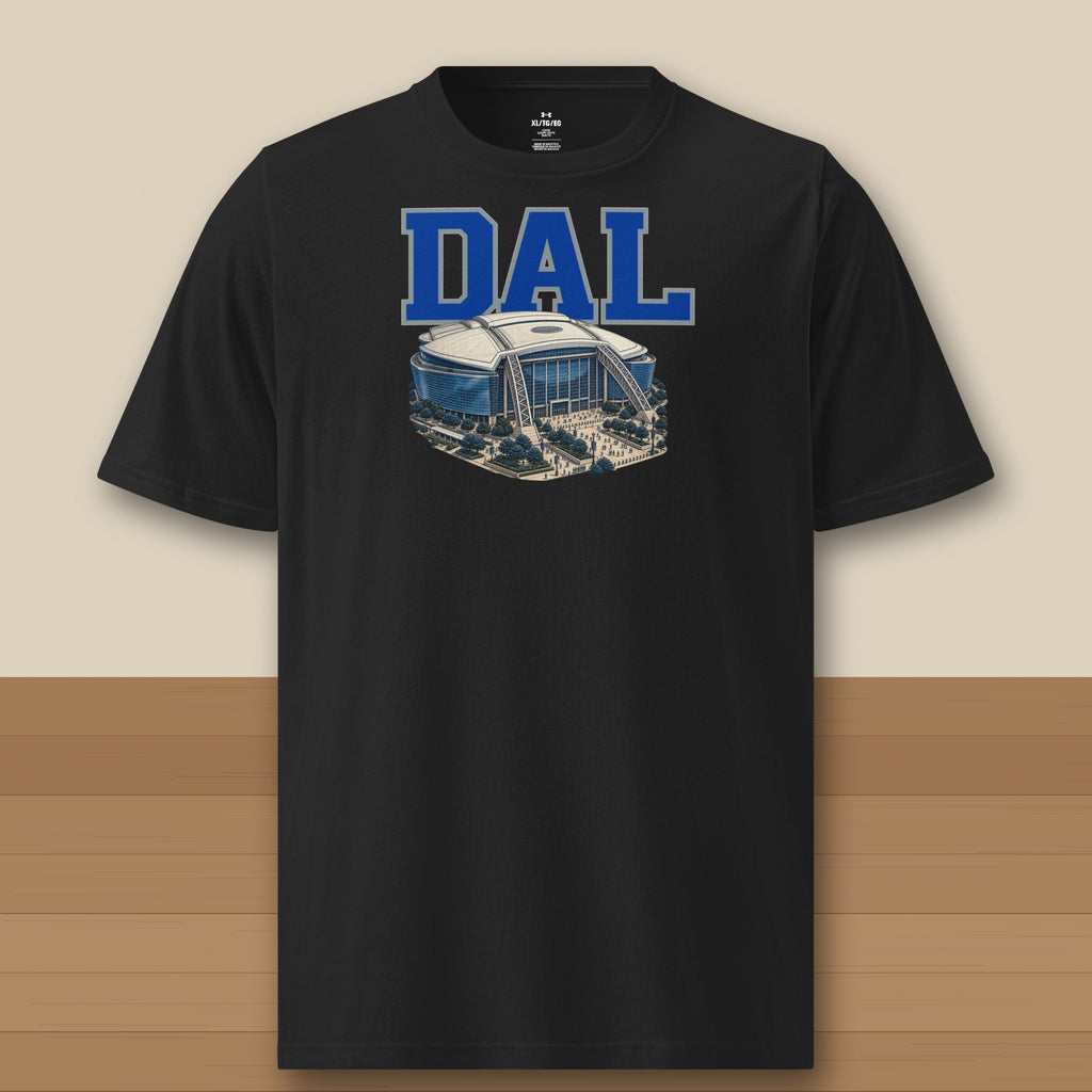 Under Armour Tee · Black · front · Dallas Home Field Advantage Under Armour tee in black