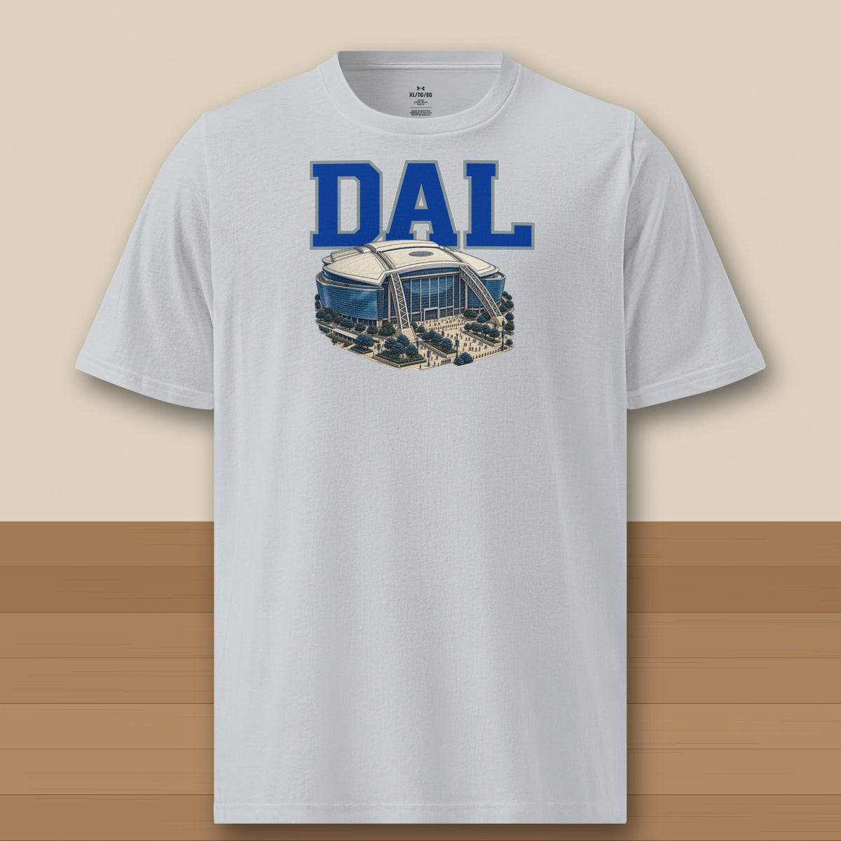 Under Armour Tee · Grey · front · Dallas Home Field Advantage Under Armour tee in grey
