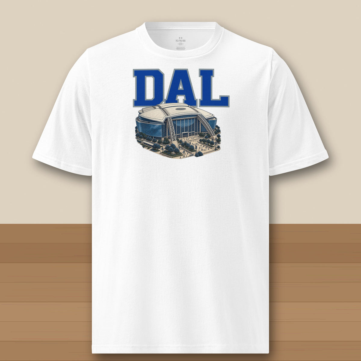 Under Armour Tee · White · front · Dallas Home Field Advantage Under Armour tee in white