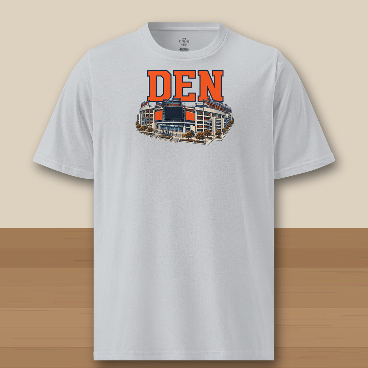 Under Armour Tee · Grey · front · Denver Home Field Advantage Under Armour tee in grey