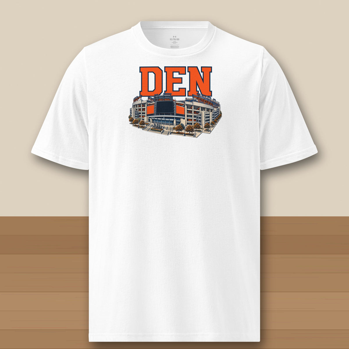 Under Armour Tee · White · front · Denver Home Field Advantage Under Armour tee in white