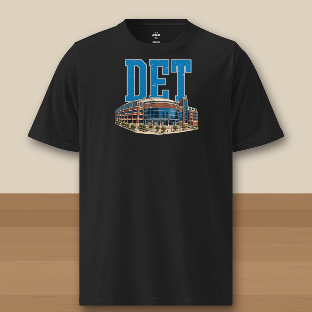 Under Armour Tee · Black · front · Detroit Home Field Advantage Under Armour tee in black