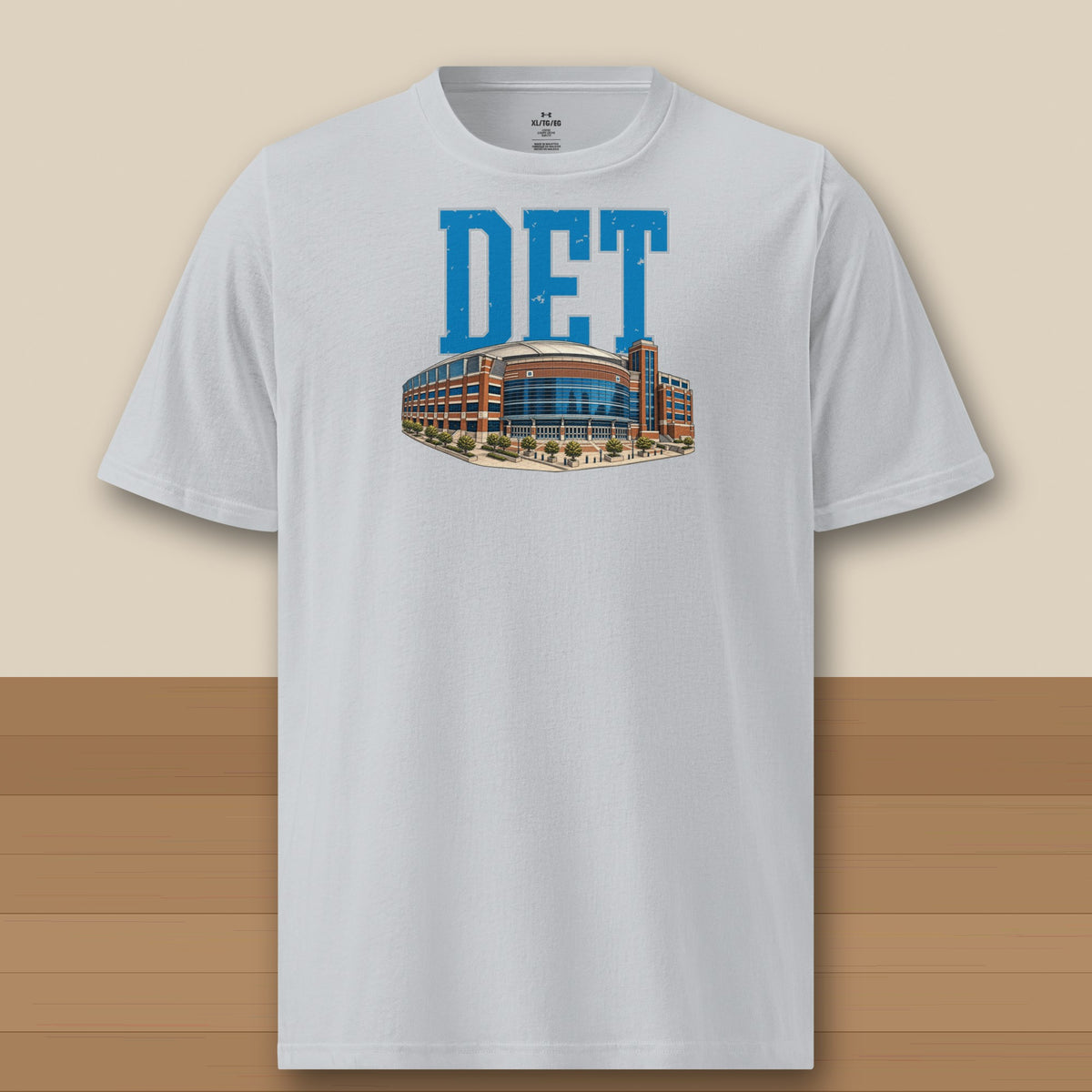 Under Armour Tee · Grey · front · Detroit Home Field Advantage Under Armour tee in grey