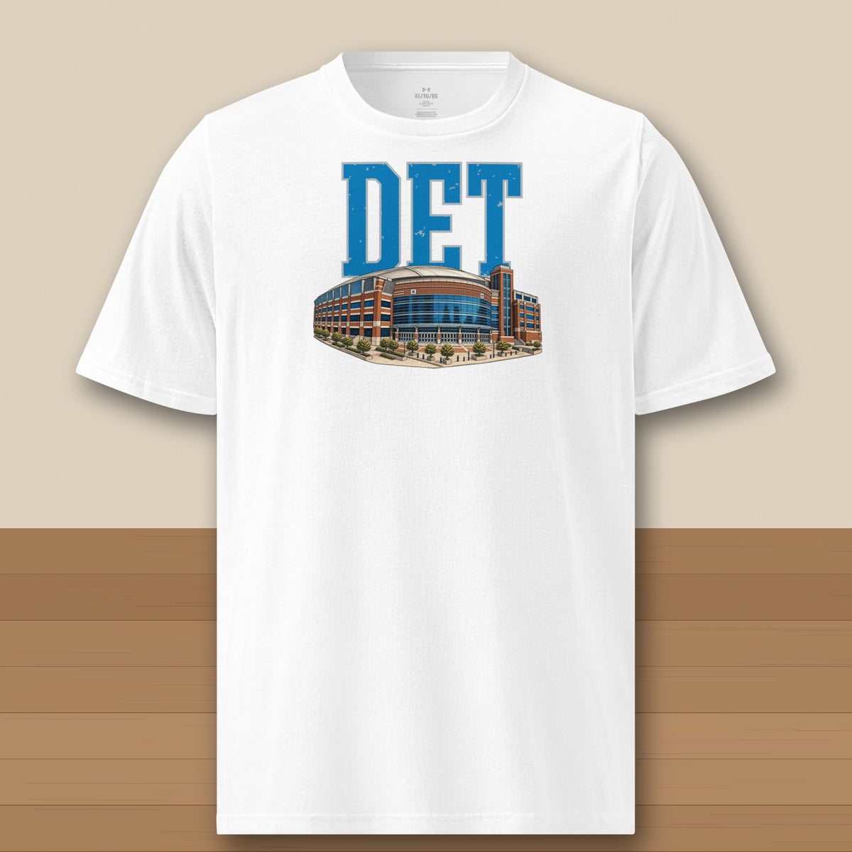 Under Armour Tee · White · front · Detroit Home Field Advantage Under Armour tee in white