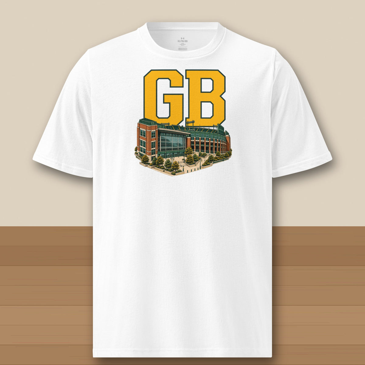 Under Armour Tee · White · front · Green Bay Home Field Advantage Under Armour tee in white