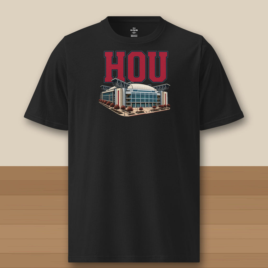 Under Armour Tee · Black · front · Houston Home Field Advantage Under Armour tee in black