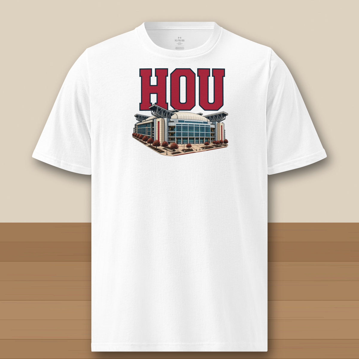 Under Armour Tee · White · front · Houston Home Field Advantage Under Armour tee in white