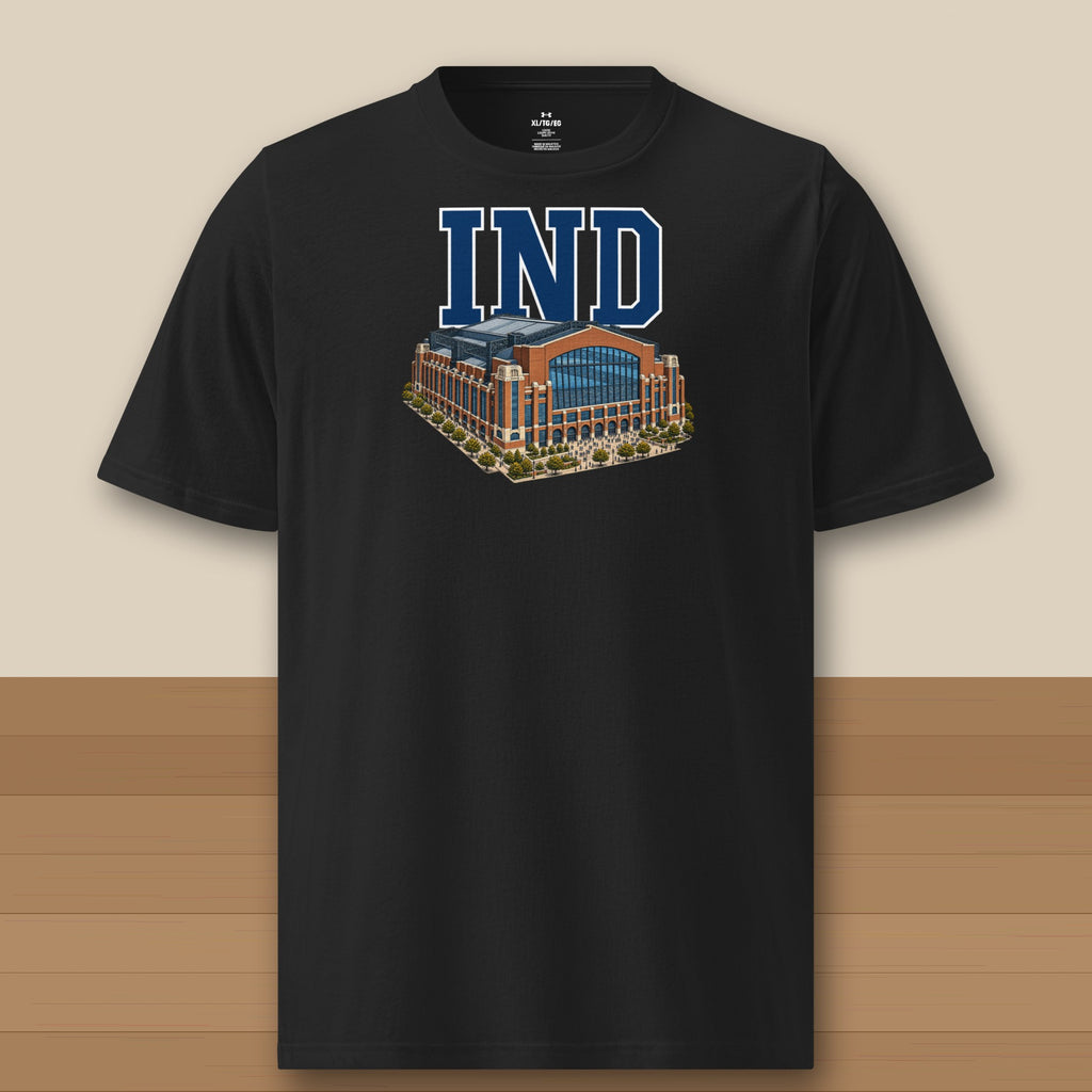 Under Armour Tee · Black · front · Indianapolis Home Field Advantage Under Armour tee in black