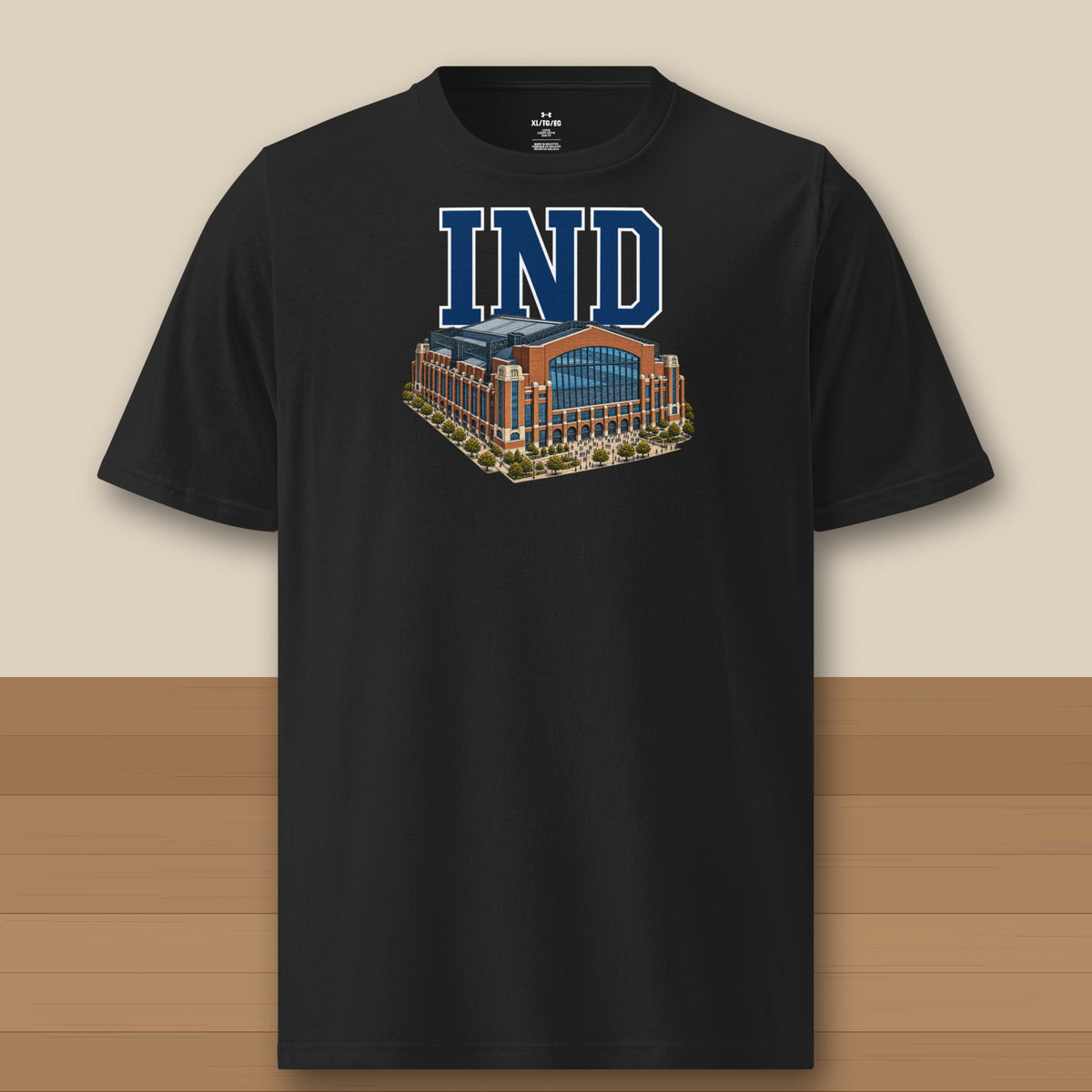 Under Armour Tee · Black · front · Indianapolis Home Field Advantage Under Armour tee in black