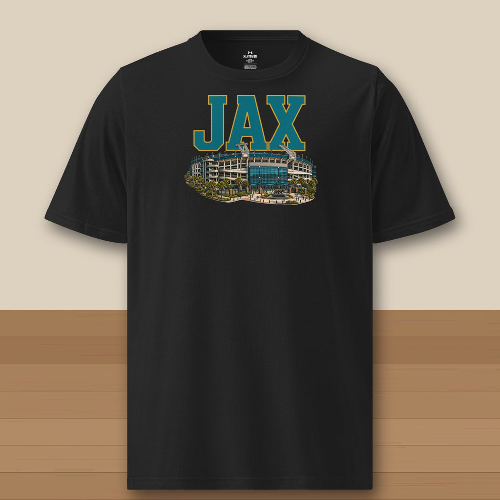 Under Armour Tee · Black · front · Jacksonville Home Field Advantage Under Armour tee in black