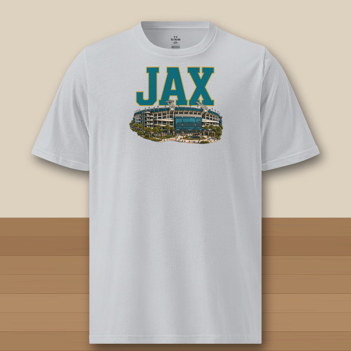 Under Armour Tee · Grey · front · Jacksonville Home Field Advantage Under Armour tee in grey