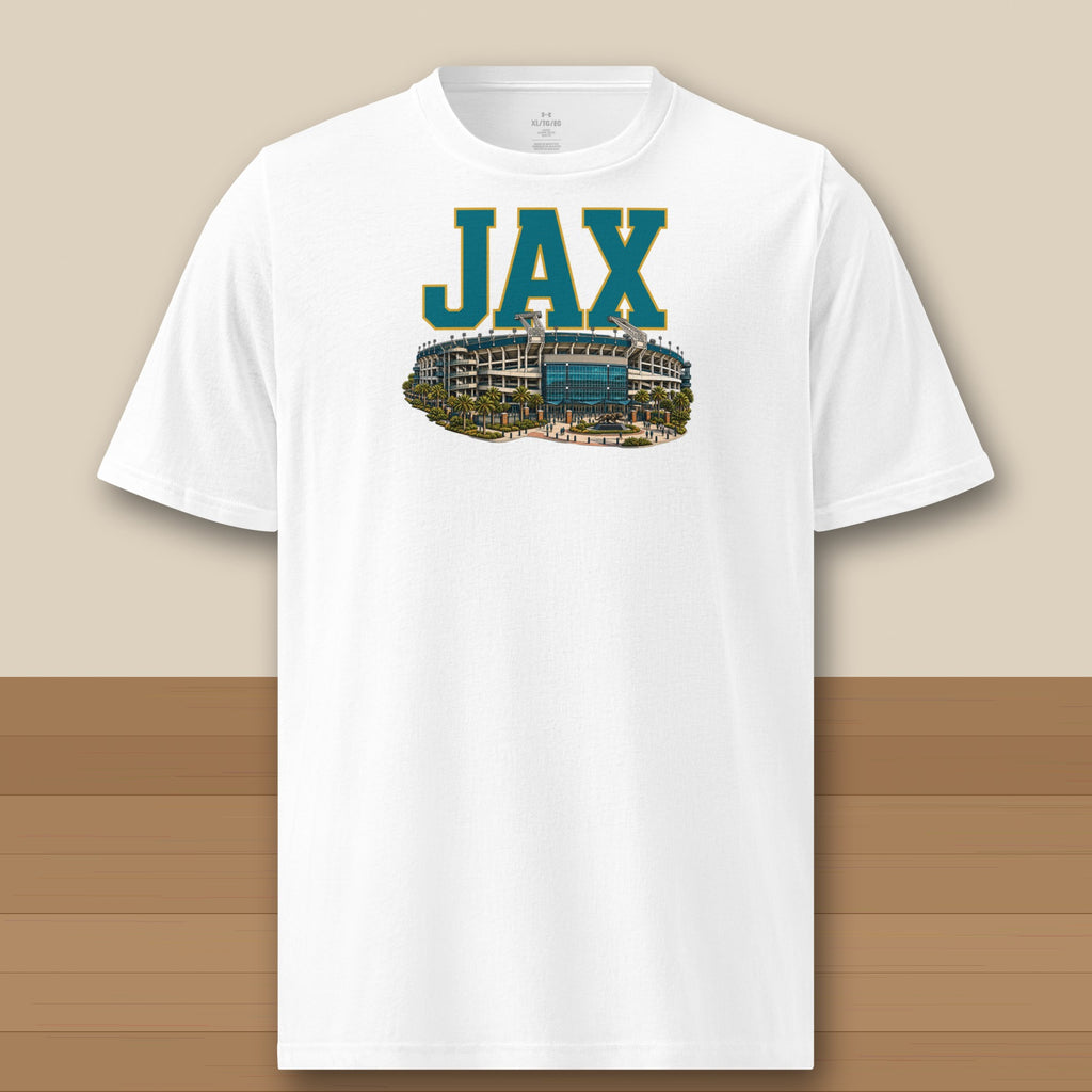 Under Armour Tee · White · front · Jacksonville Home Field Advantage Under Armour tee in white