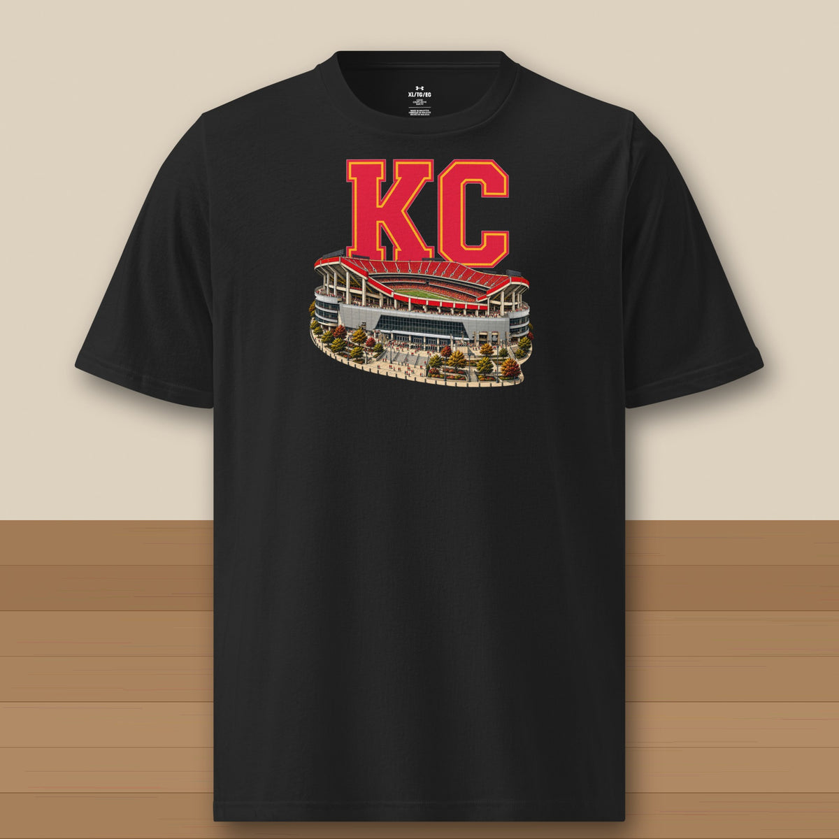 Under Armour Tee · Black · front · Kansas City Home Field Advantage Under Armour tee in black