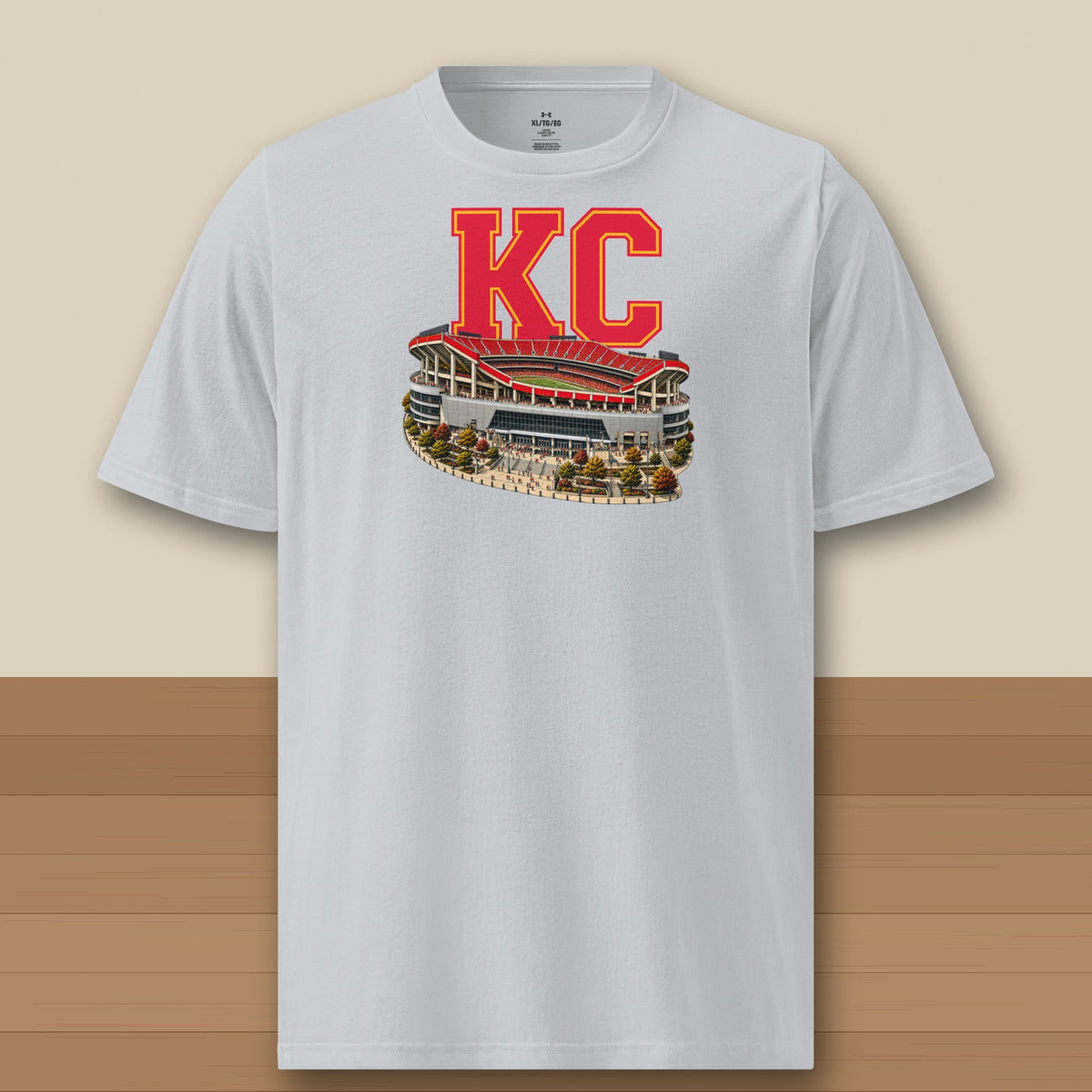 Under Armour Tee · Grey · front · Kansas City Home Field Advantage Under Armour tee in grey