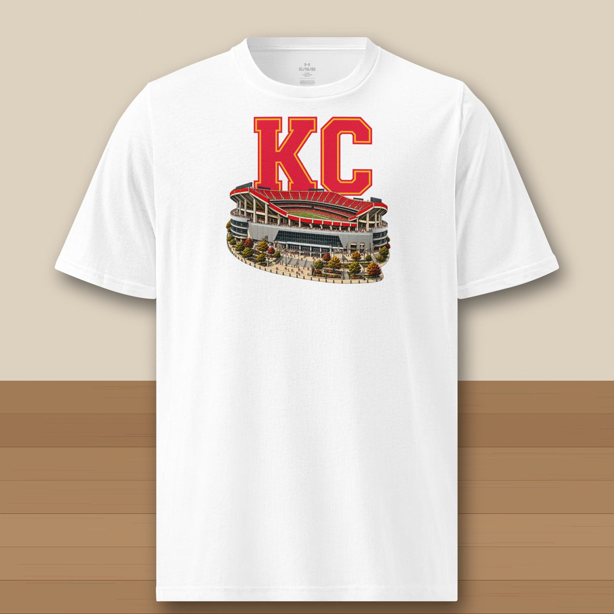 Under Armour Tee · White · front · Kansas City Home Field Advantage Under Armour tee in white