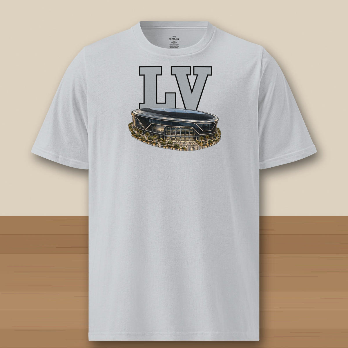 Under Armour Tee · Grey · front · Las Vegas Home Field Advantage Under Armour tee in grey