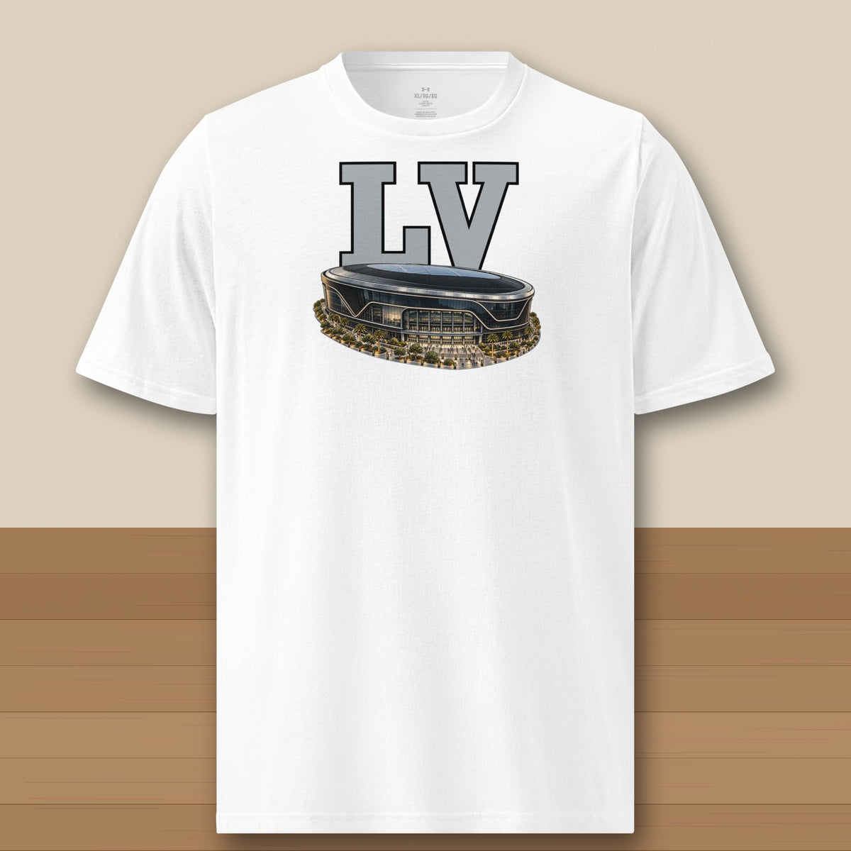 Under Armour Tee · White · front · Las Vegas Home Field Advantage Under Armour tee in white