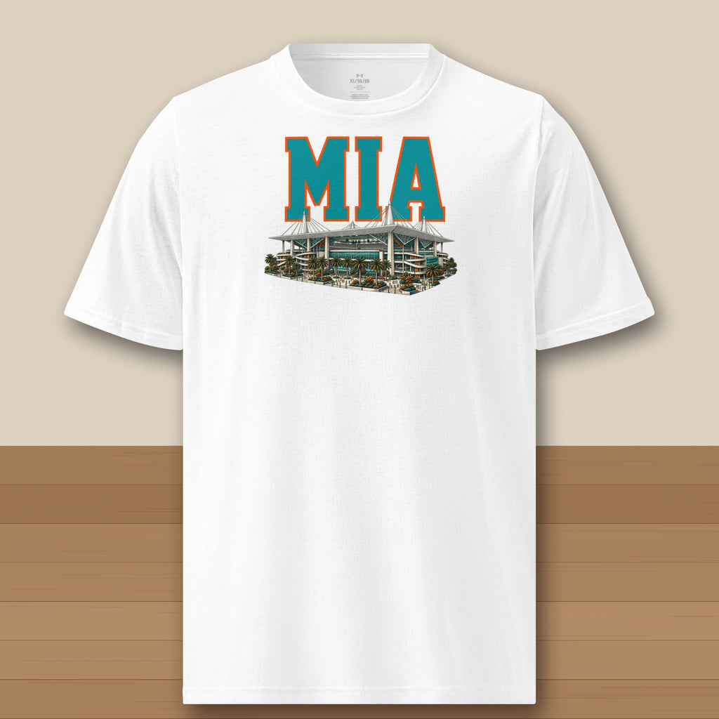 Under Armour Tee · White · front · Miami Home Field Advantage Under Armour tee in white