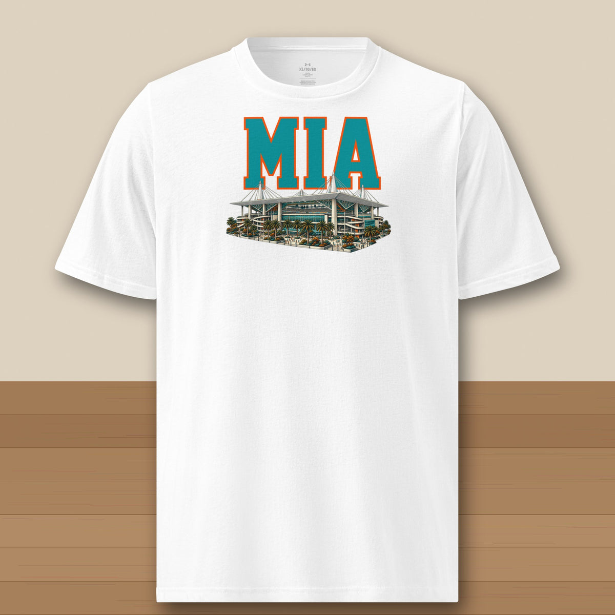 Under Armour Tee · White · front · Miami Home Field Advantage Under Armour tee in white